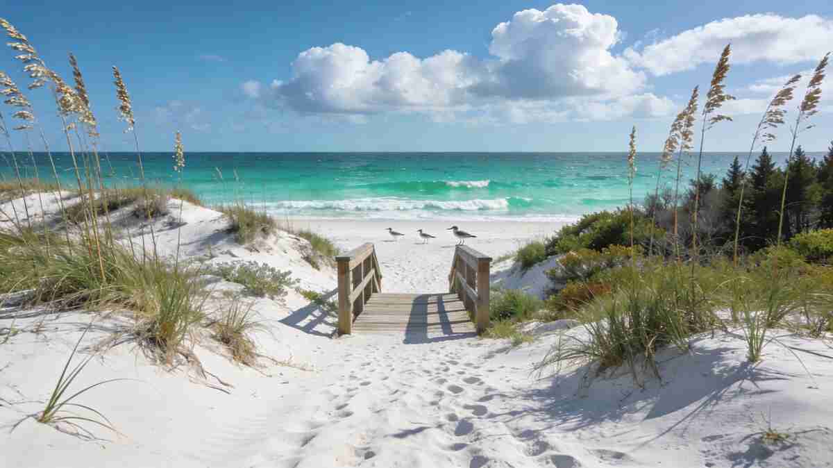 Bon Secour National Wildlife Refuge beaches with natural scenery