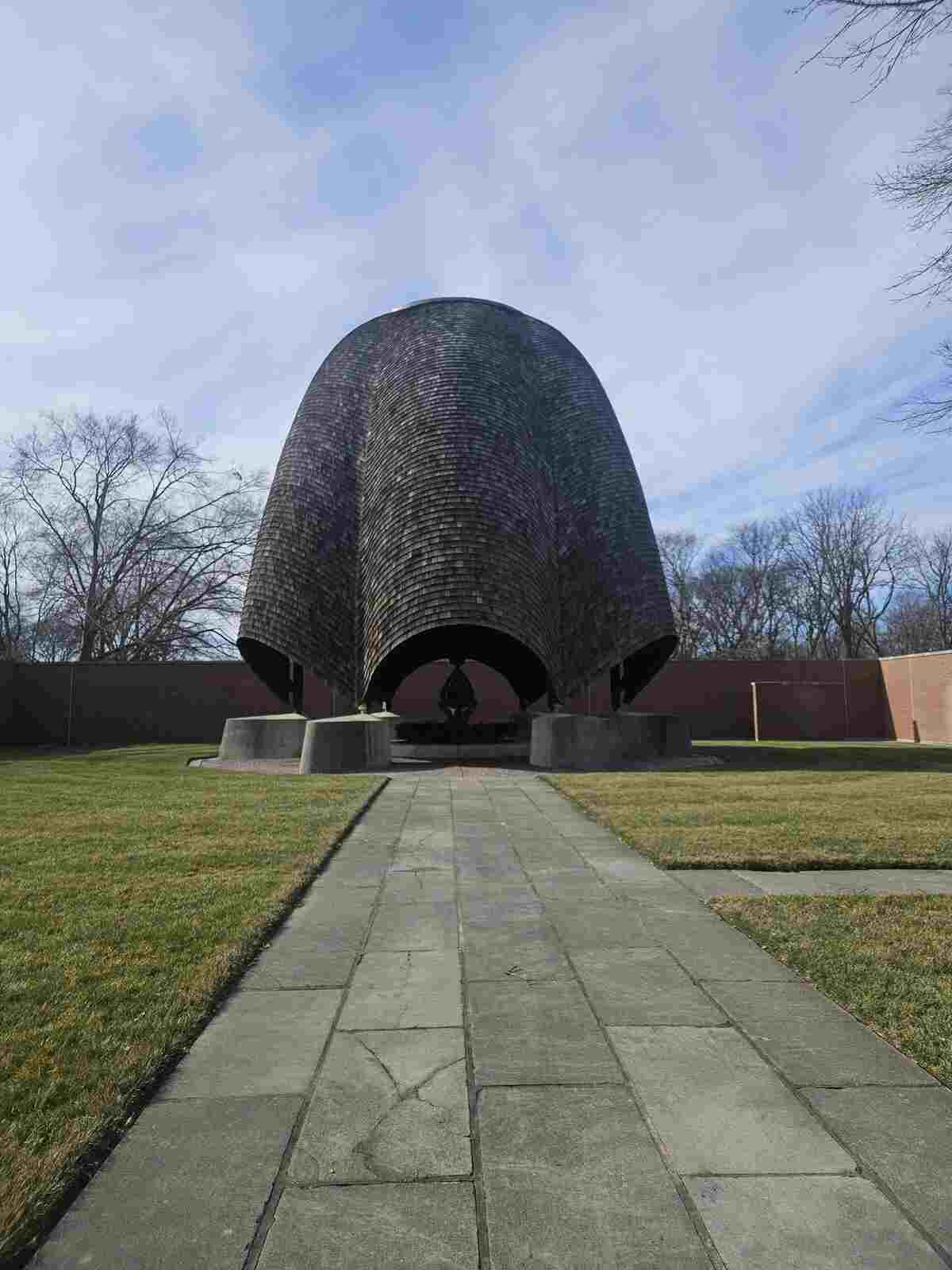 The Roofless Church in New Harmony, Indiana - Philip Johnson's iconic open-air sanctuary