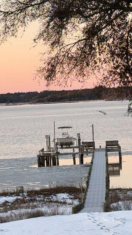 Emerald Isle's distinctive green-tinted water along the Crystal Coast with south-facing shoreline ideal for families, North Carolina