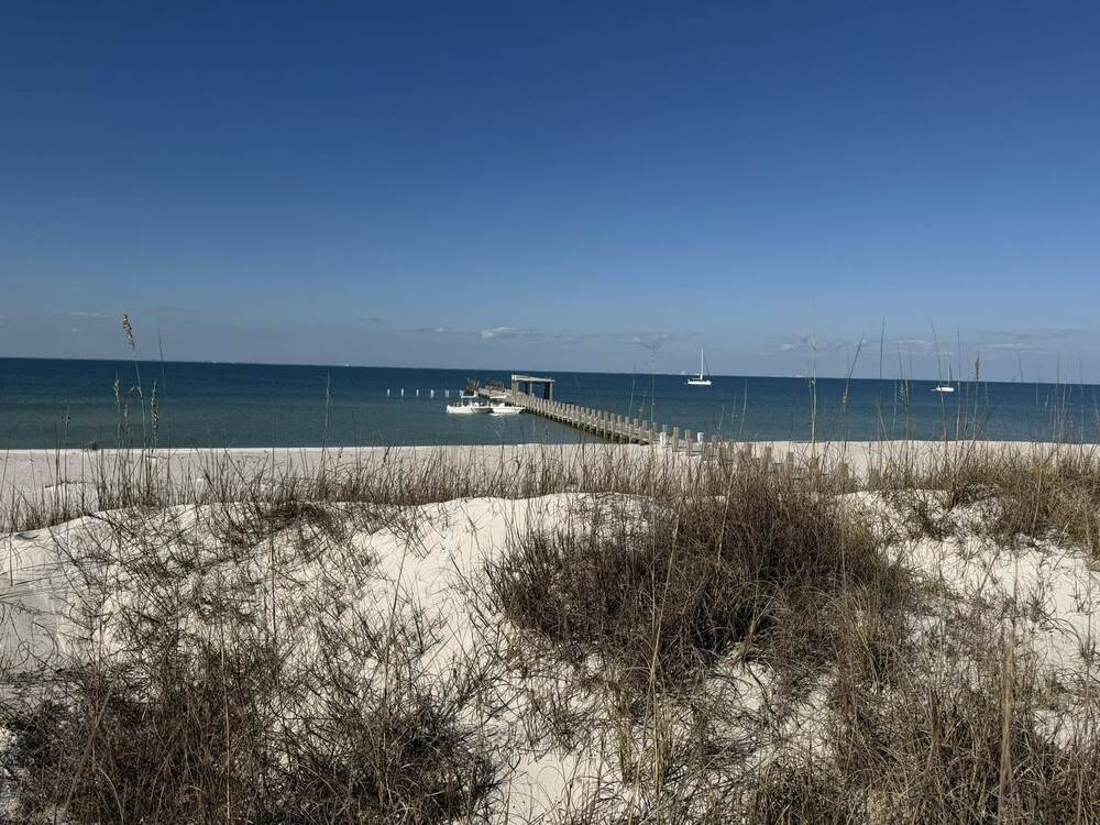 Ship Island, Mississippi - Clear waters and Fort Massachusetts