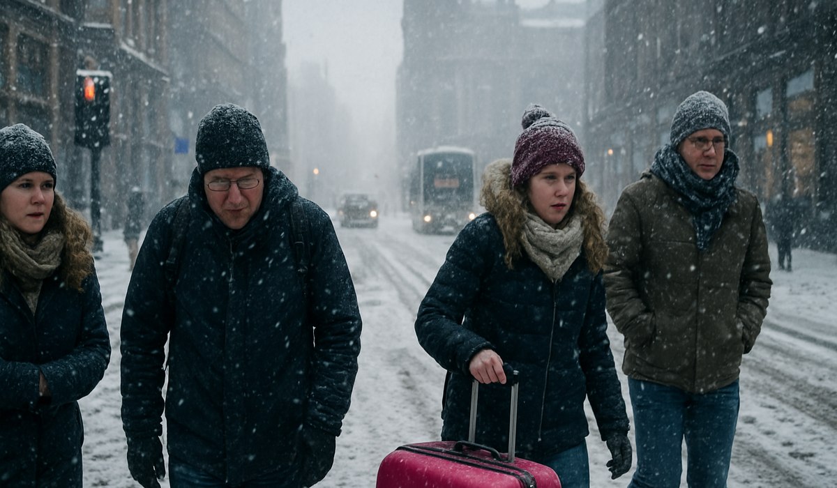 Scotland Travel Chaos: Glasgow Snowstorm Strands Tourists, Triggers Road Closures and Flight Delays After Storm Dave